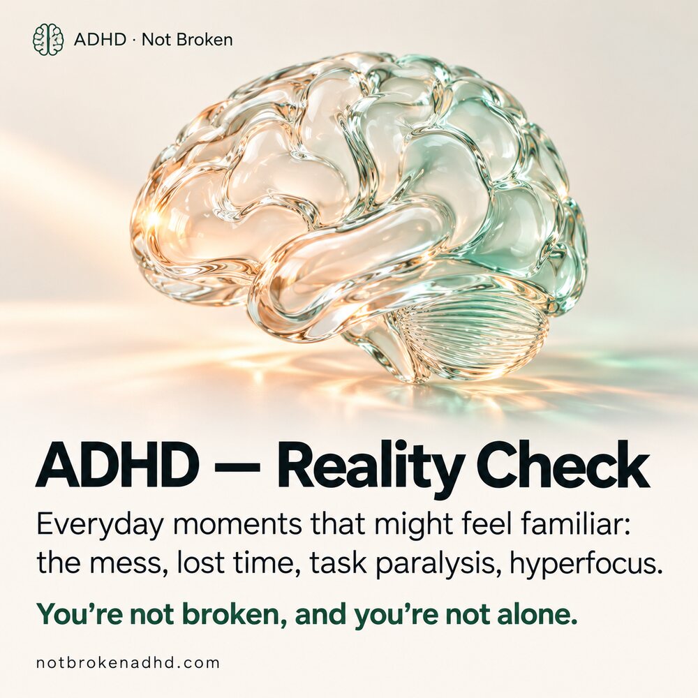 Illustrated ADHD reminder