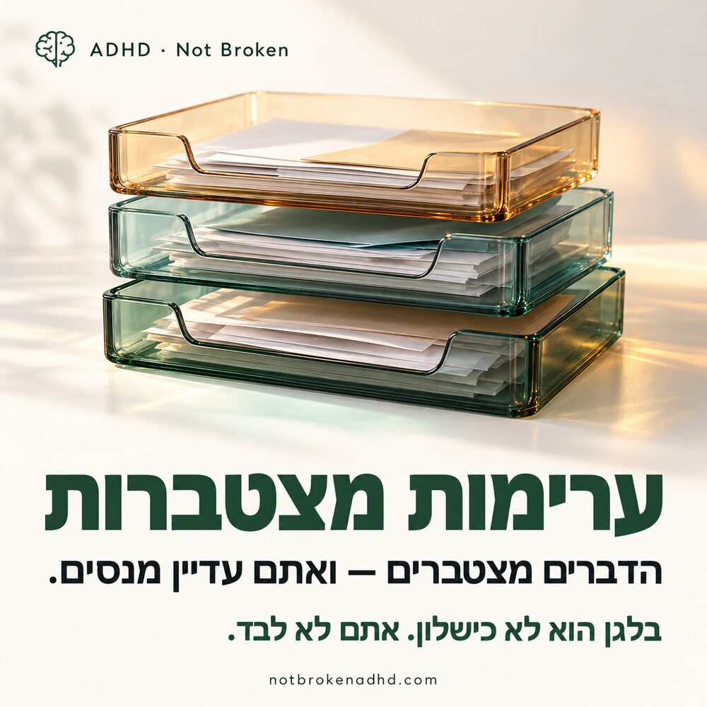 תזכורת מצוירת על ADHD